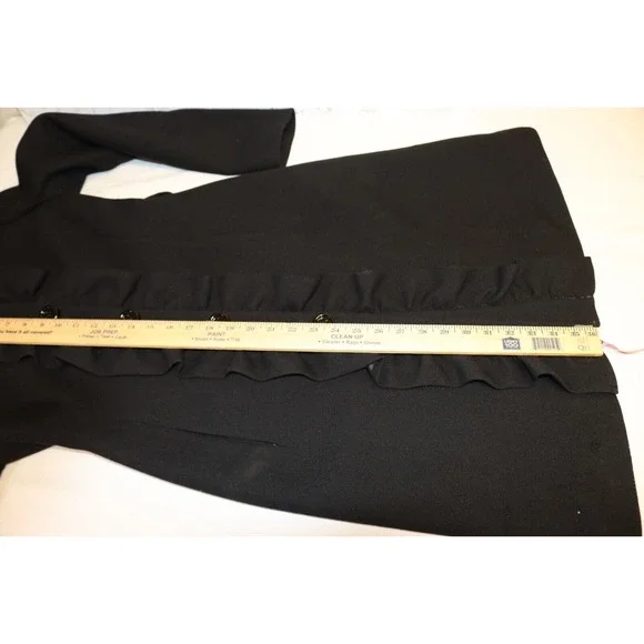 Kate Spade Coat Size Small Pea Coat Black Damaged (3) - Picture 6 of 10